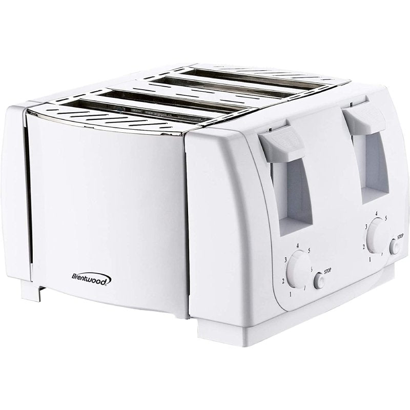 Torradeira Brentwood TS-265 Cool Touch 4 Fatias 1300W 127V Branco