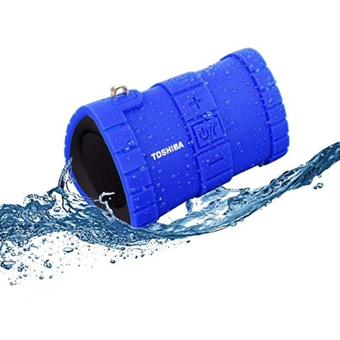 Caixa de Som Portátil Toshiba Sonic Dive 2 com Bluetooth Bivolt Azul TY-WSP100L